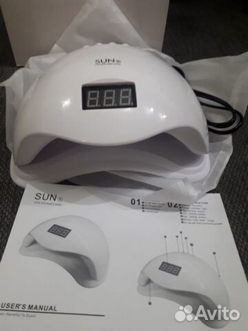 Лампа для сушки гель-лака sun5 48w. Новая Лампа для сушки гель-лака sun5 48w. Новая