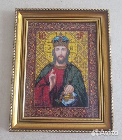 Иконы, вышитые бисером