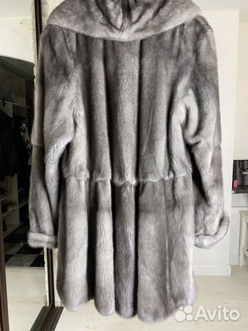 Шуба норковая серая