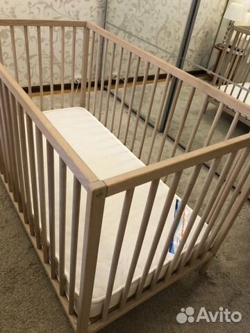 Детская кроватка Сниглар (IKEA) и матрас Детская кроватка Сниглар (IKEA) и матрас