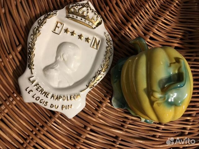 Шкатулка сахарница Тыква пепельница панно Наполеон Шкатулка сахарница Тыква пепельница панно Наполеон