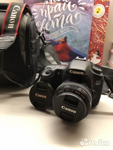 Фотоаппарат Canon EOS 60D + Объектив Canon EF 50mm Фотоаппарат Canon EOS 60D + Объектив Canon EF 50mm