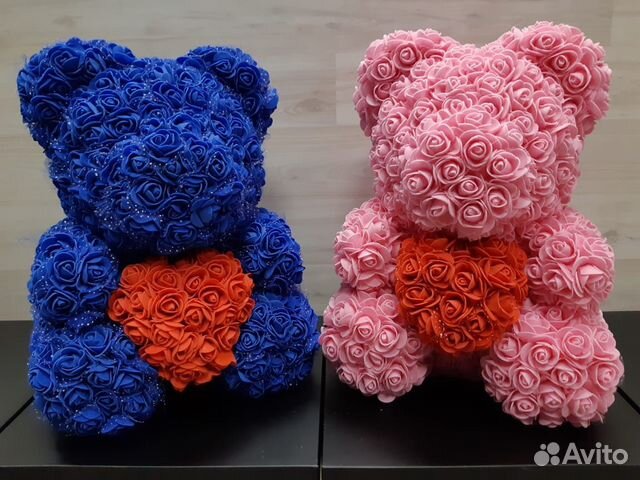 Мишки из зd роз