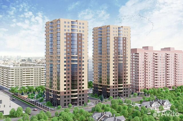 1-к квартира, 44 м², 19/22 эт. 1-к квартира, 44 м², 19/22 эт.