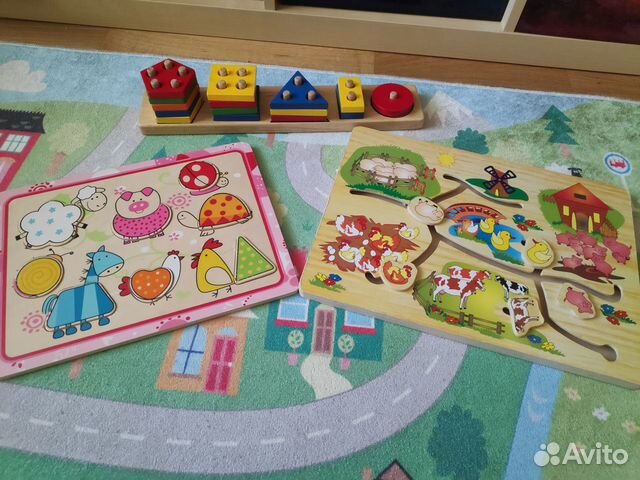 Пакет деревянных игрушек для малышей
