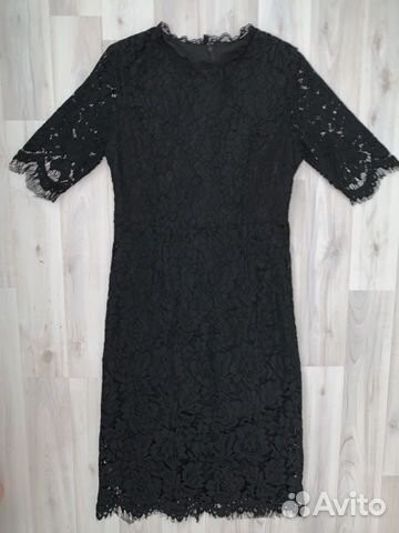 Новое чёрное кружевное Платье Lusio размер S