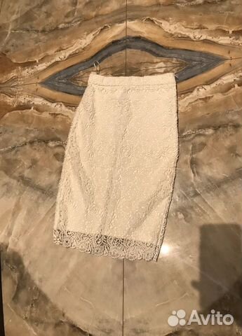 Белая кружевная юбка Zara Белая кружевная юбка Zara