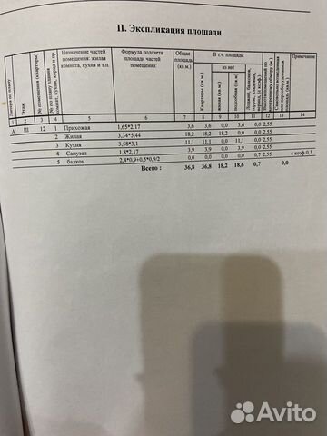 1-к квартира, 36 м², 3/3 эт. 1-к квартира, 36 м², 3/3 эт.