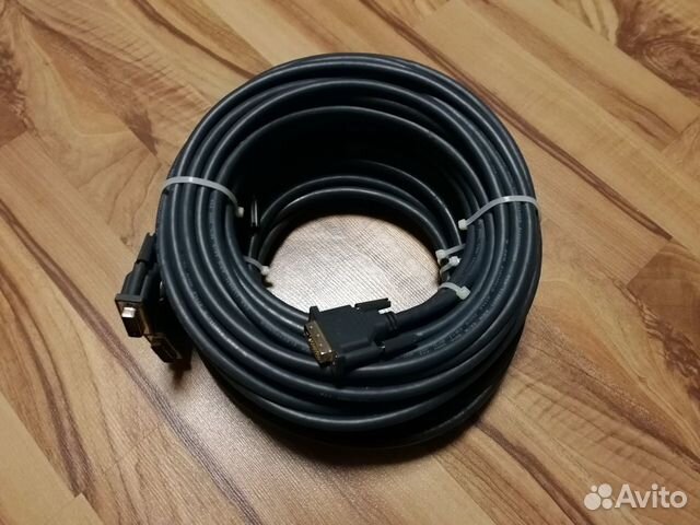 Кабели Dual-link DVI 15 м, VGA 15 м