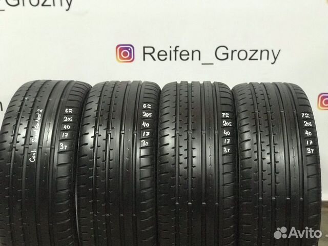 205/40/17 Continental SportContact 2 (7 mm) - 4 шт