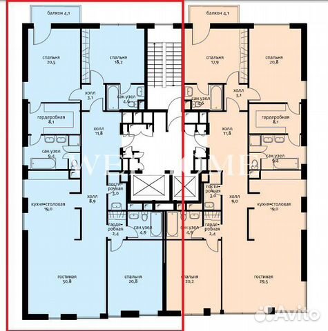 4-к квартира, 168.8 м², 8/15 эт. 4-к квартира, 168.8 м², 8/15 эт.