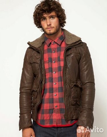 Кожаная куртка Superdry tarpit