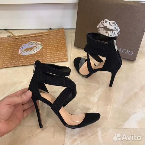 Босоножки Paris Bacio замшевые черные Босоножки Paris Bacio замшевые черные