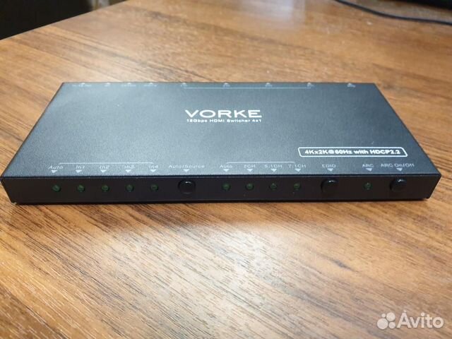 Hdmi Switcher 4K/HDR/18Gbps 4x1 Vorke HD41 Pro
