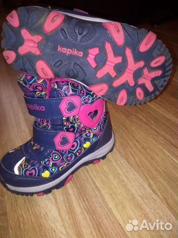 Зимние сапоги Kapika для девочки 27 размер