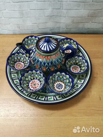 Риштанская керамика (комплект посуды)