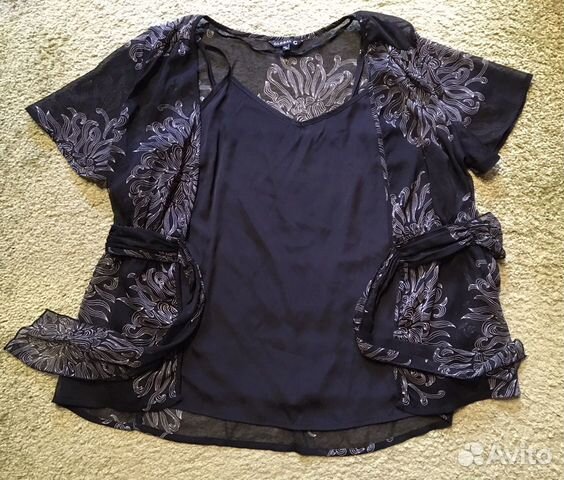 Блузка женская двойка Global размер 50-52 Блузка женская двойка Global размер 50-52