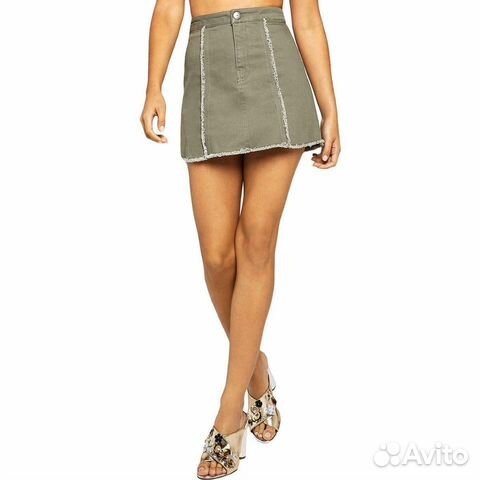Костюм (топ и юбка) в стиле сафари Bcbg М