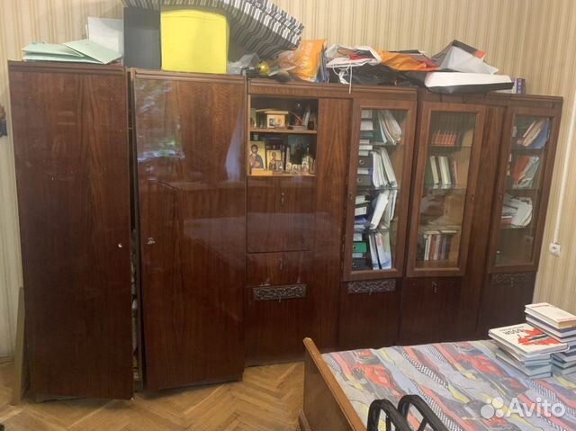 Сервант+шкаф+книжные полки