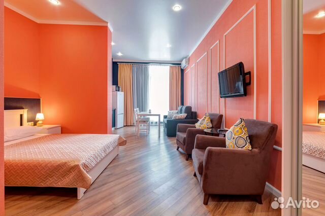 

Квартира-студия, 35 м², 2 кровати