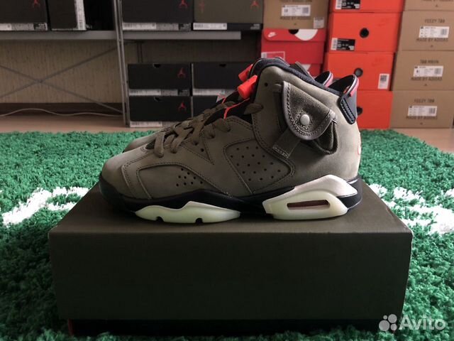 Nike Air Jordan Retro 6 x Travis Scott 3,5US(35RU)