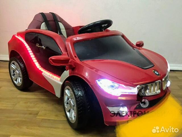 Детский электромобиль O002OO (бмв - BMW- красный) Детский электромобиль O002OO (бмв - BMW- красный)