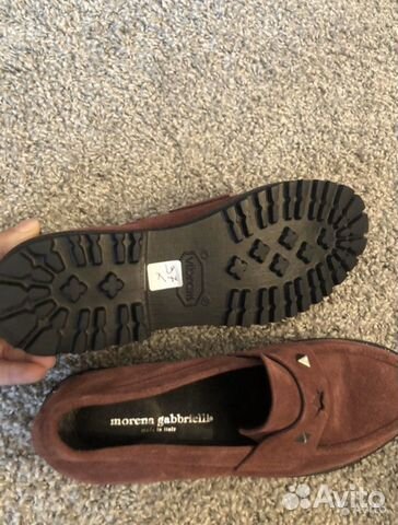 Лоферы замшевые