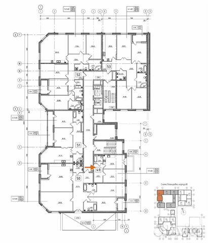 1-к квартира, 45.1 м², 2/9 эт.