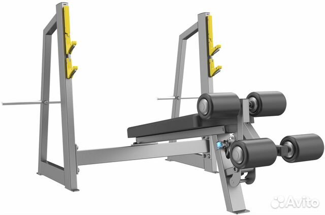 Скамья-стойка для жима под углом вниз A-3041