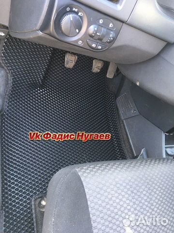 Эва коврики на Лада Приора с бортами