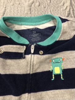 Флисовая пижама carters