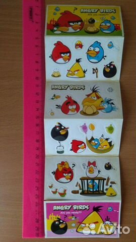 Наклейки Angry birds Ангри Бердс