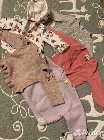 Детские вещи пакетом для девочки 12-18 месяцев