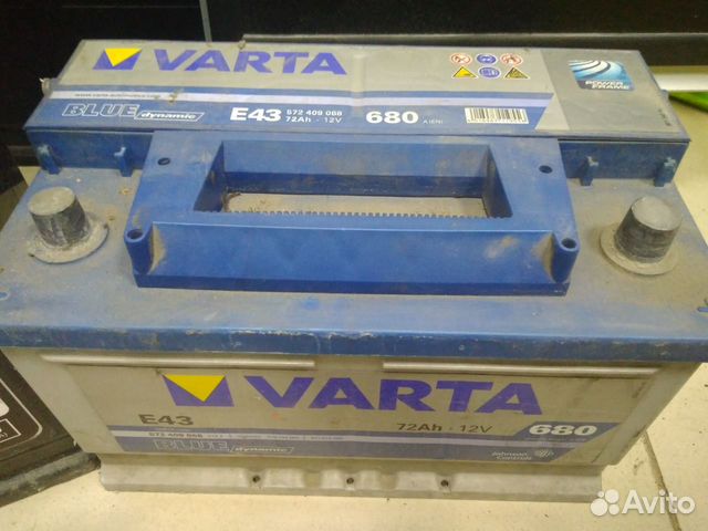 72Ач аккумулятор б/у Varta E43