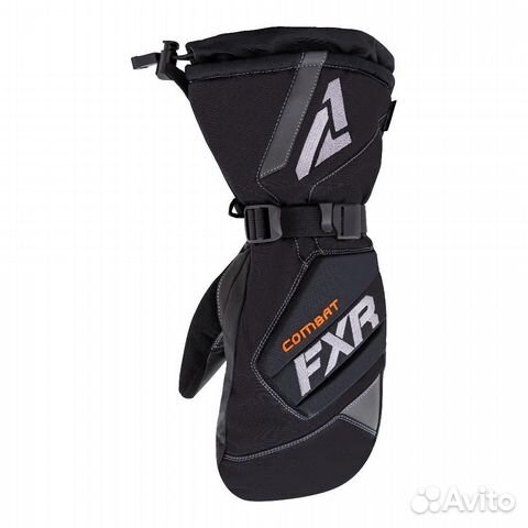 Рукавицы FXR Combat с утеплителем Black 220805-100