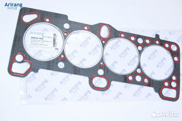 Прокладка головки блока паранит Акцент, Элантра