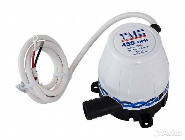 Насос осушительный 450GPH, 12В TMC купить в Москве | Запчасти | Авито
