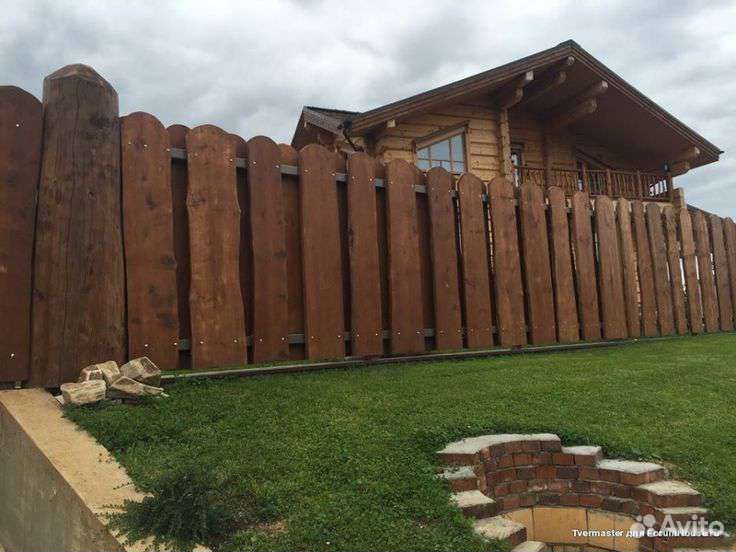 Забор из обожженной доски своими руками