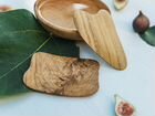 Скребок-гуаша для тела из натурального дерева