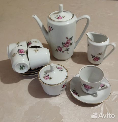 Кофейная пара фарфоровая kamla гдр