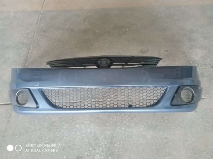 Бампер Рено Логан 10-14 г.в. голубой