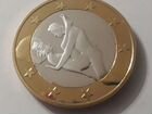Монета 6 sex euros в капсуле