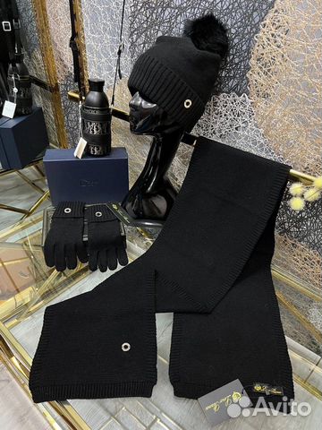 Комплект шапка, шарф, перчатки loro piano