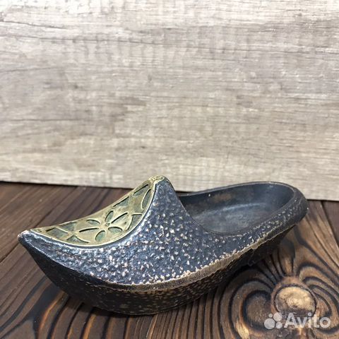 Советская Бронзовая Пепельница Башмак Туфля СССР