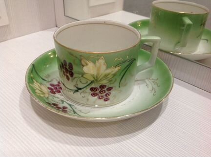 Чайная пара. нгф Грузино 1920-е годы.Ранние Советы