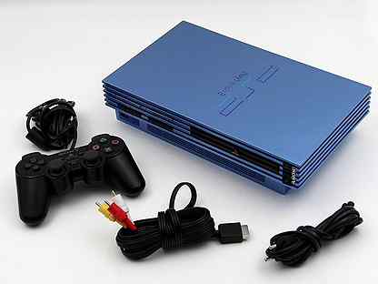 Sony PlayStation 2 FAT scph 30003 R Aqua Blue Б/У