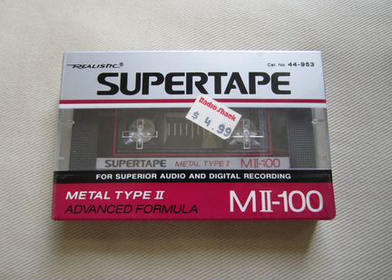Realistic Supertape-аудиокассета.запечатана.USA