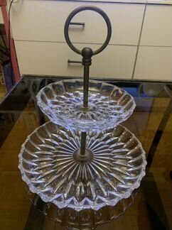 Ваза для фруктов хрусталь