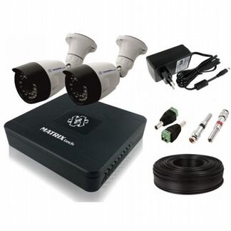 Комплект видеонаблюдения на 2 уличные камеры HD 72