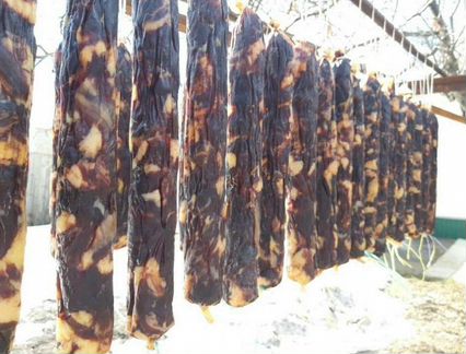 Казы сыровяленые конина